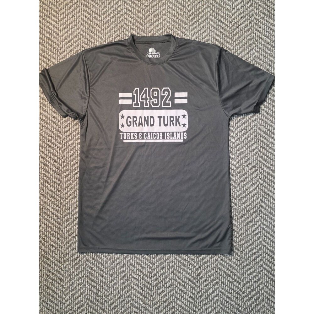 Caribbean Outpost Grand Turk Turks Caicos Islands Graphic Shirt Mens Large L